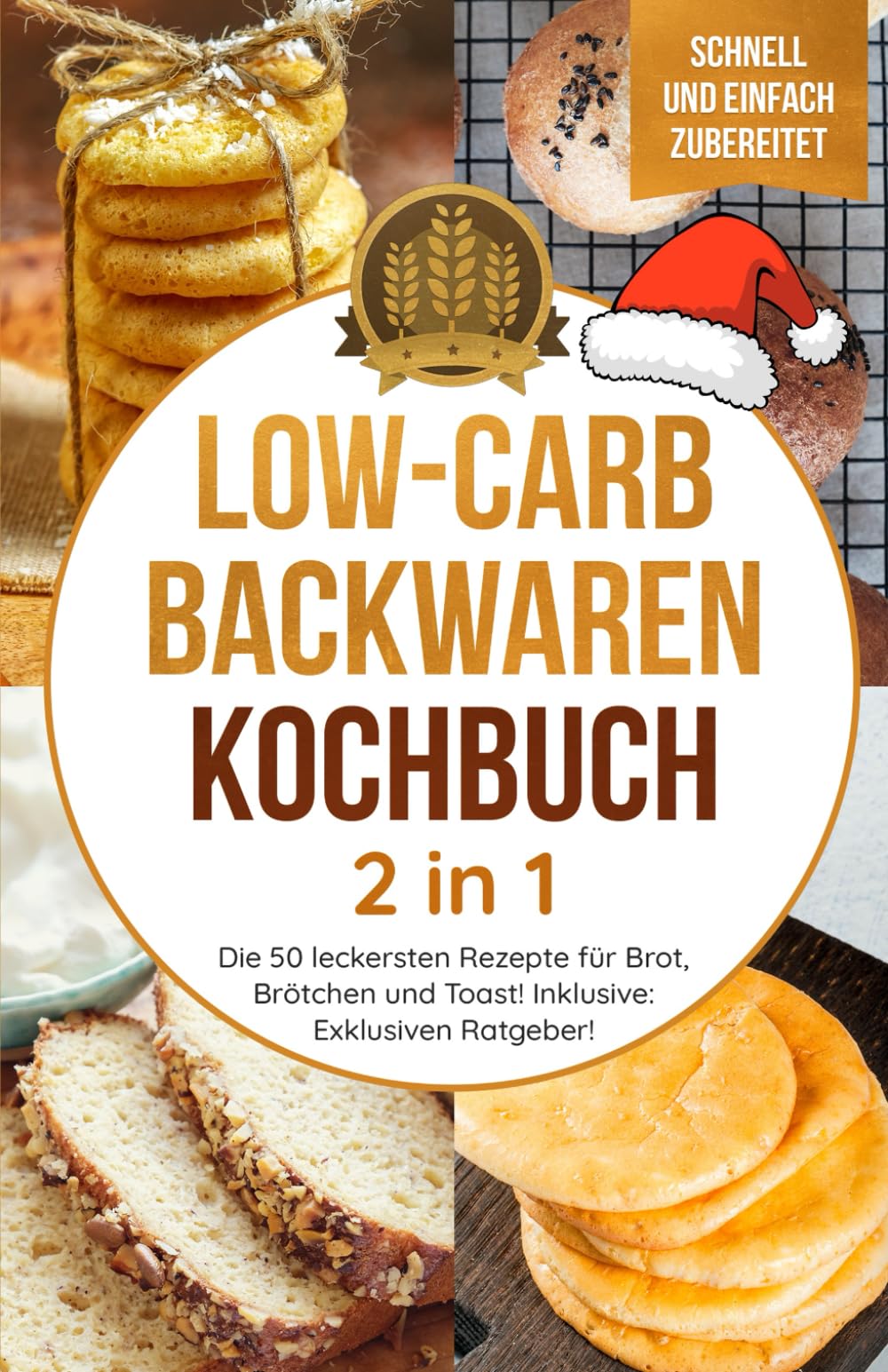 Low-Carb Backwaren Kochbuch 2 in 1: Die 50 leckersten Rezepte für Brot, Brötchen und Toast! Inklusive: Nützlichen Ratgeber! (Gesundheit) Leisure, Home & Garden
