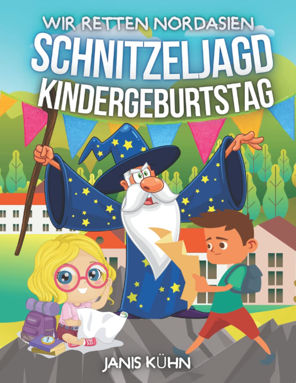Schnitzeljagd Kindergeburtstag: Wir retten Nordasien - komplettes DIY für das Spielen drinnen und draußen, 7 bis10 Jahre, löst die Rätsel, Partyspiele, Einladungen, Puzzles. 2-20 Kindern und mehr Non-fiction