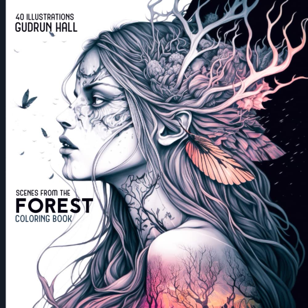 SCENES FROM THE FOREST: Coloring Book of Flora and Fauna from the Magical Forest book