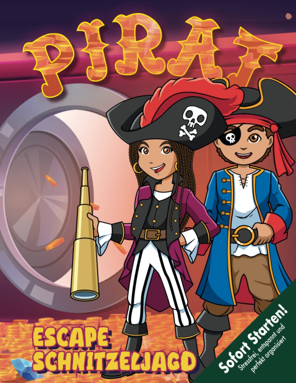 Piraten Escape Schnitzeljagd Kindergeburtstag ab 6 Jahren: Packende Geschichte, kreative Versteckrätsel, spannende Spielstationen, u.v.m. inkl. aller Materialien, Sofort Startklar! (Bravo Schatzsuche) Lifestyle