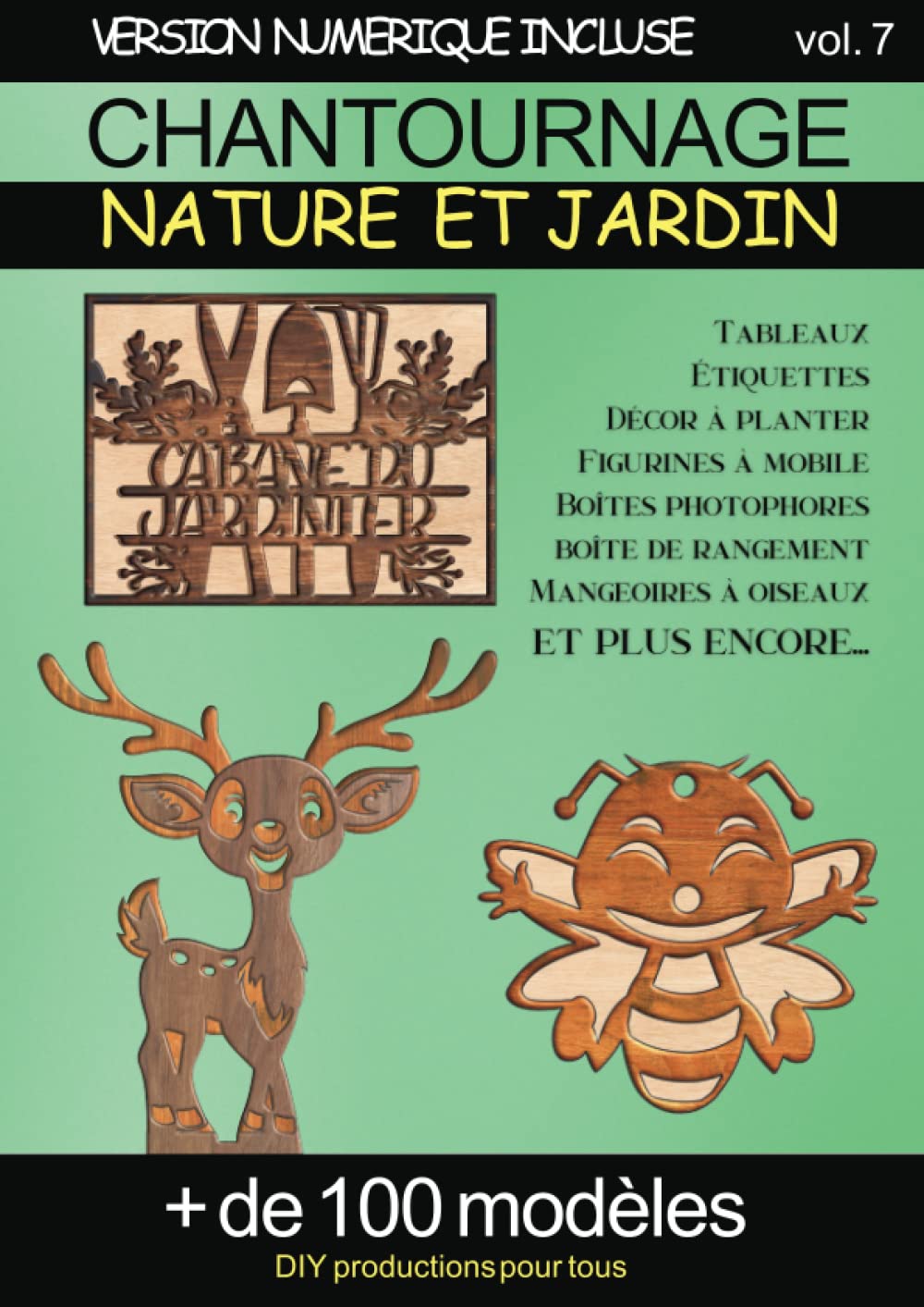Chantournage - Nature et jardin + de 100 modèles: Des motifs pour tous les passionnés de travail du bois. Plans et modèles prêts à imprimer. Version numérique incluse (Modèles de chantournage) Hobbies & Crafts