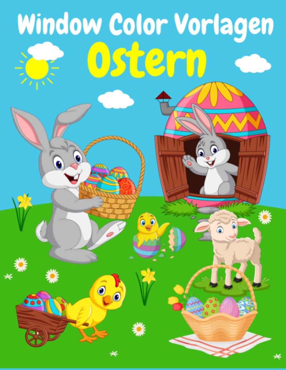 Window Color Vorlagen Ostern: 90 gestaltete und Abwechslungsreiche motive für Mädchen und Jungen | Osterdeko Schablonen für Kinder & Erwachsene | Wiederverwendbar ( Window Color Vorlagen ) Hobbies & Crafts