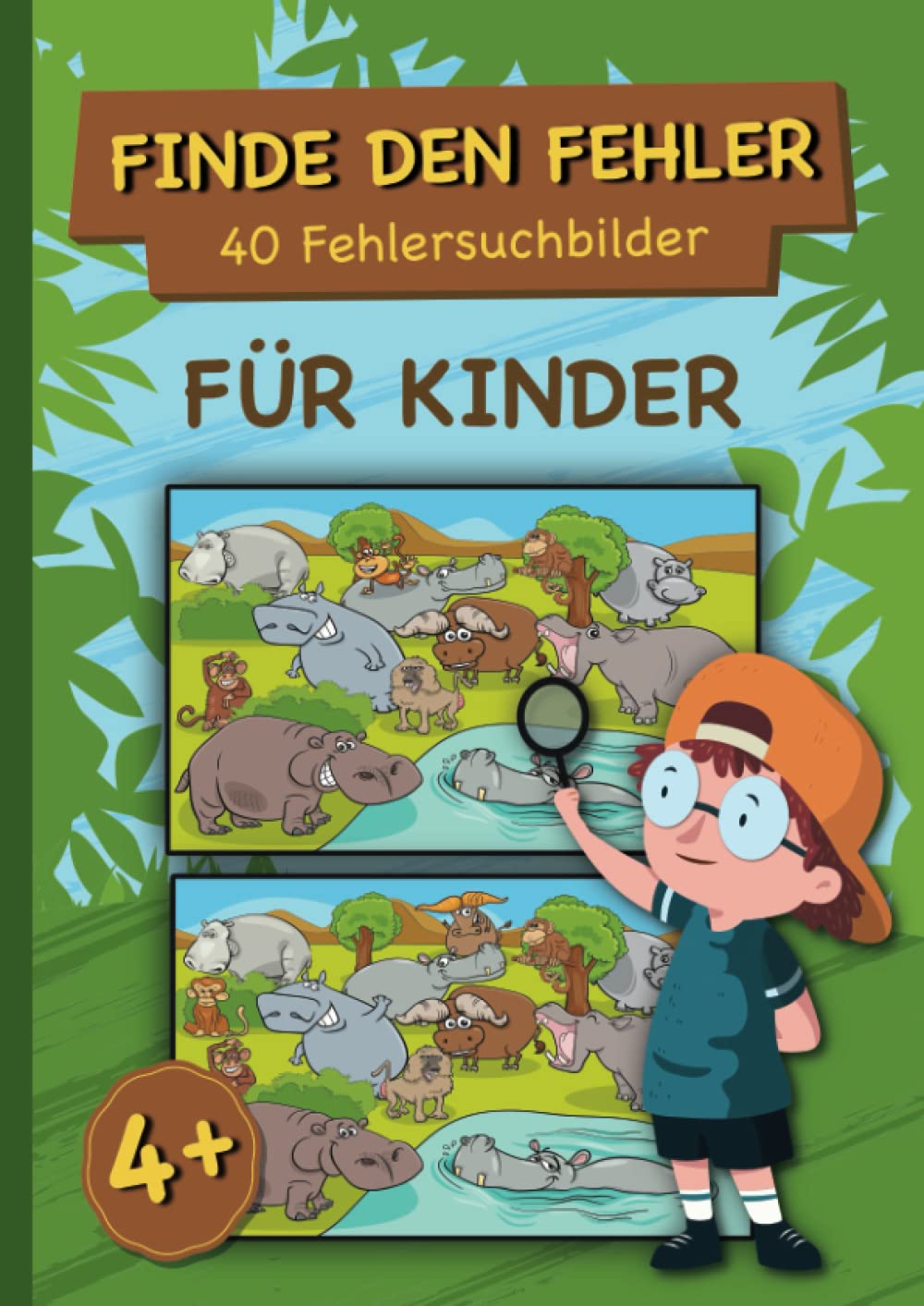 Finde den Fehler: Fehlersuche für Kinder ab 4 | 40 lustige und bunte Suchbilder Tiptoi & Games