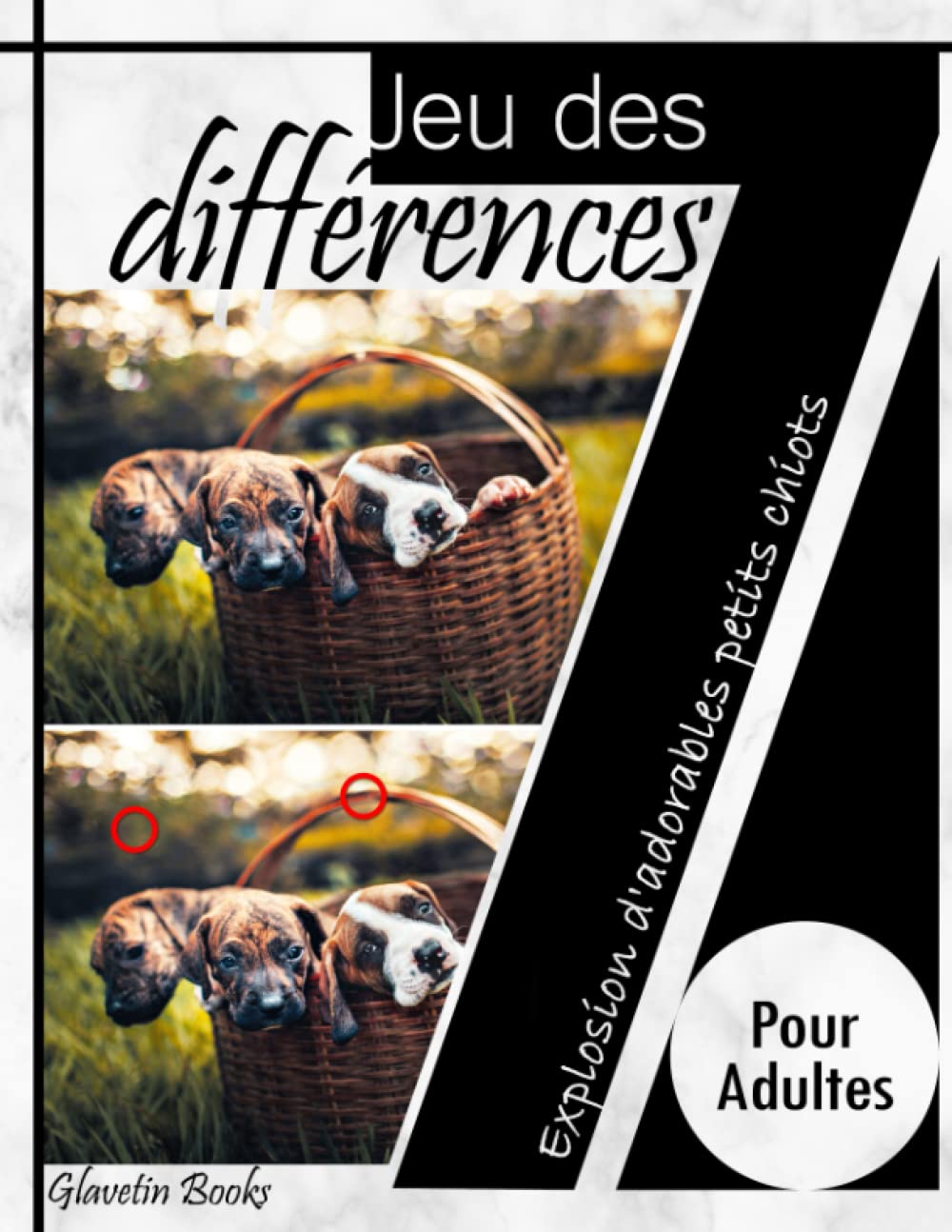 Jeu des 7 différences pour adultes: Explosion d'adorables petits chiots Pets