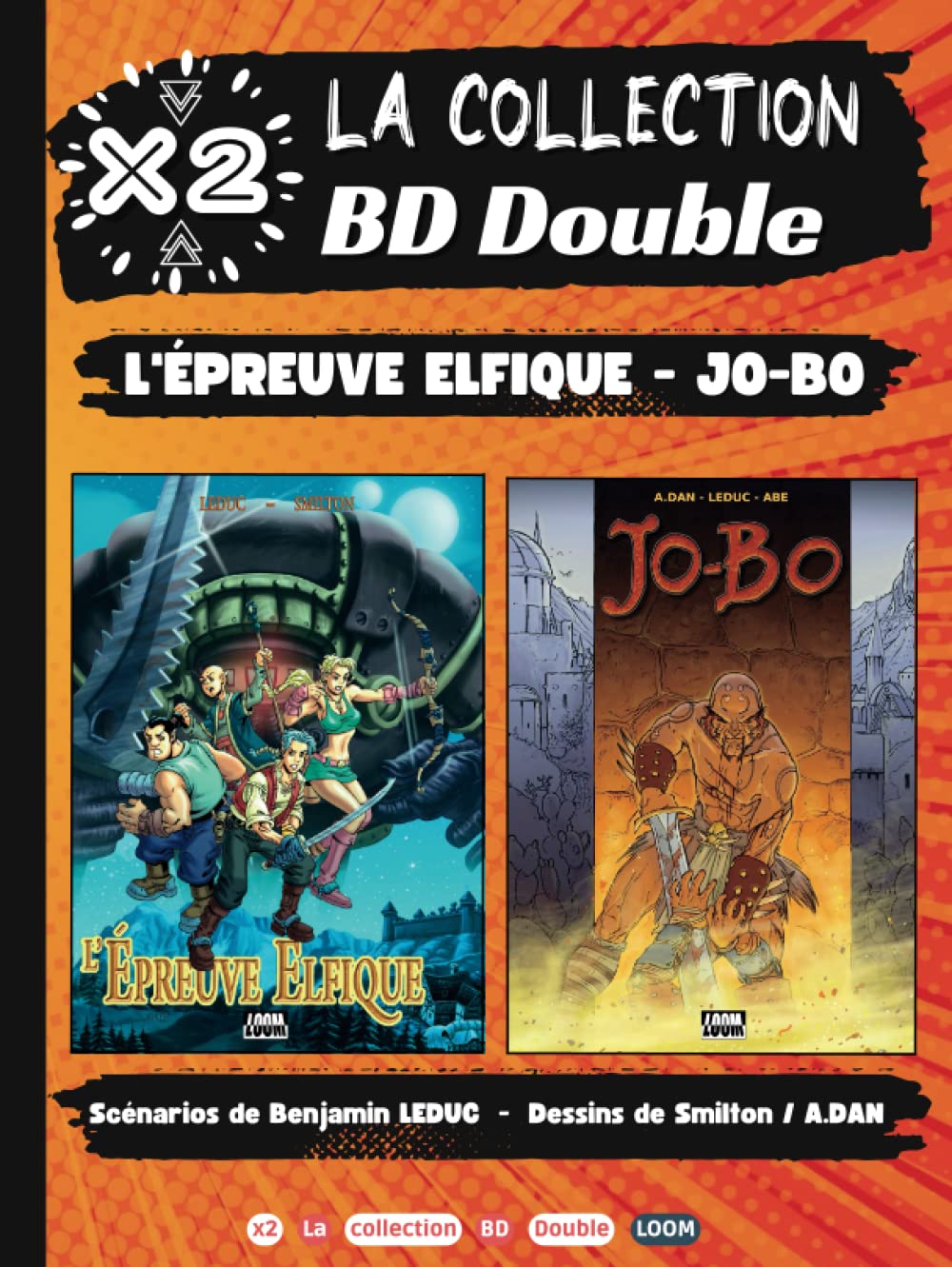 BD Double : L'épreuve Elfique + Jo-Bo: Collection X2 | BD Fantastique Heroic Fantasy pour Ado et Adulte book