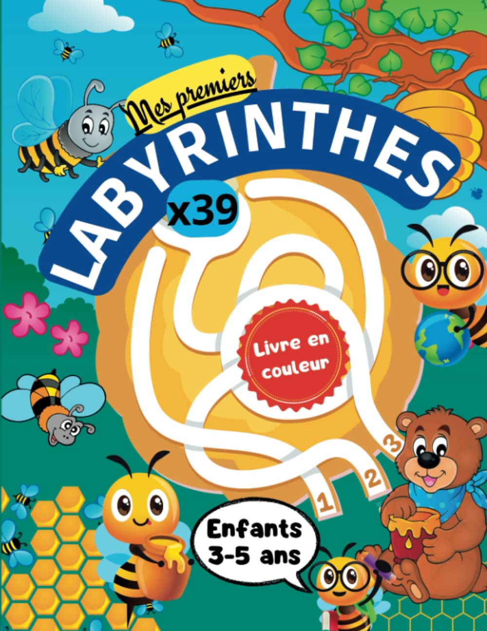 Labyrinthe enfants 3-5 ans livre en couleur: 39 labyrinthes divertissants et faciles pour les tout-petits ( 3 à 5 ans ) book