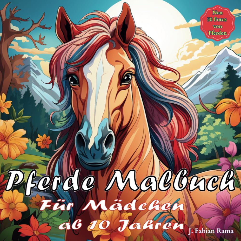 Pferde Malbuch für Mädchen ab 10 Jahren: Ein Malbuch mit 50 Pferdemotiven, das die Kreative Konzentration, das Ausmalen und die Entspannung Fördert. ... und Erwachsene. (Pferde Bücher, Band 1) Medicine
