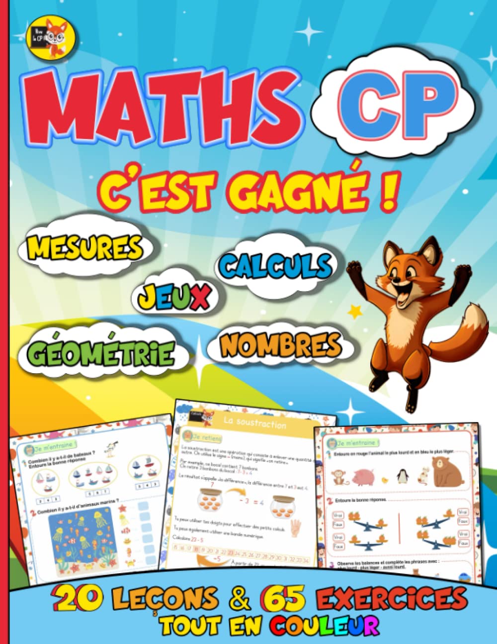 Math CP - C’est gagné !: Leçons & exercices - Un livre ludique pour aimer les mathématiques au CP Non-fiction