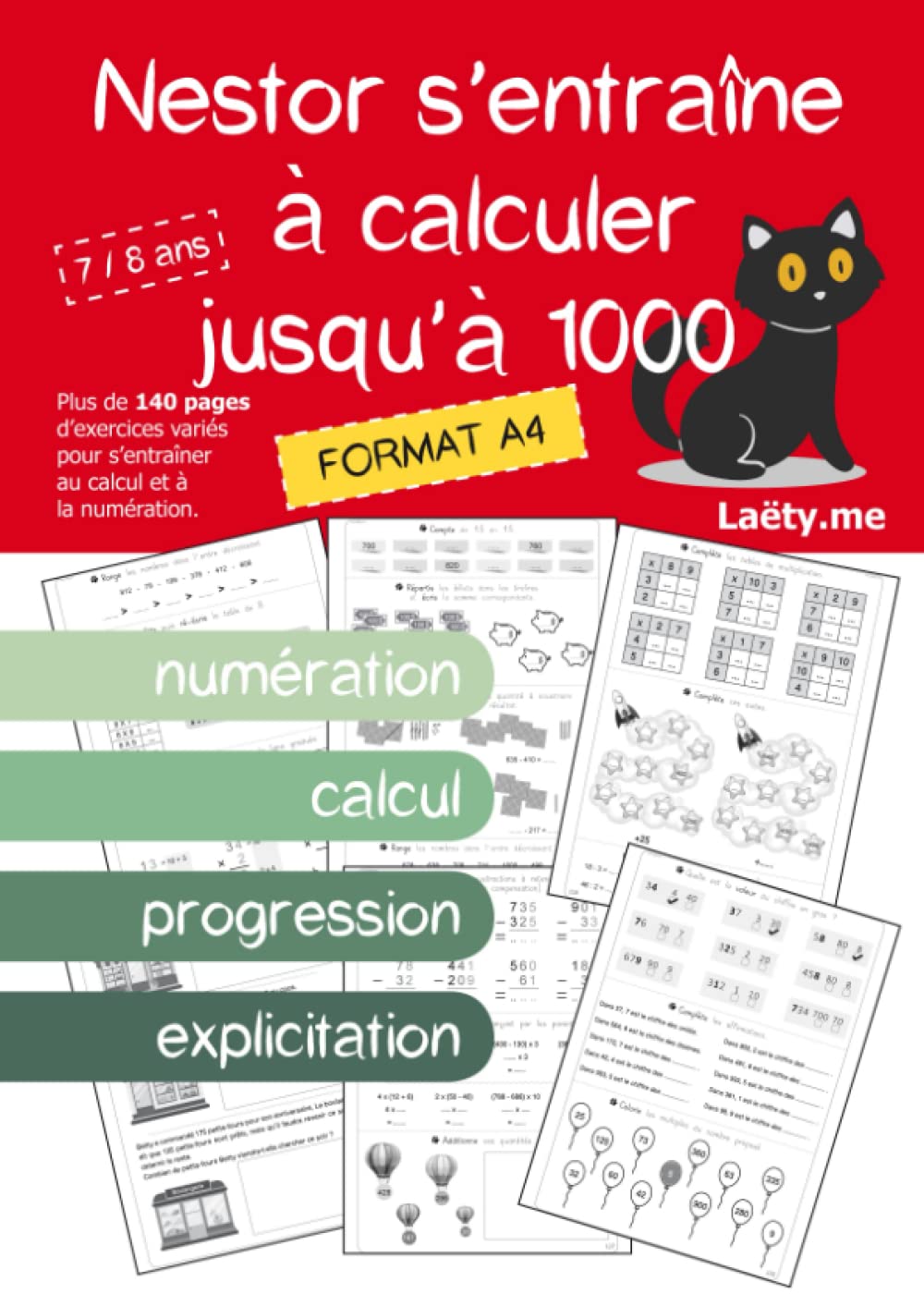 Nestor s'entraîne à calculer jusqu'à 1000 book