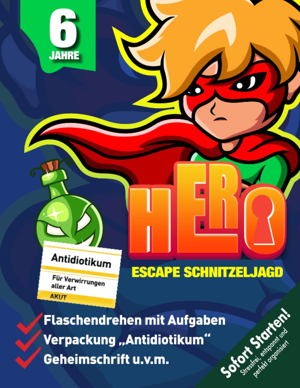 Escape Schnitzeljagd Superheld Kindergeburtstag ab 6 Jahren: Superhelden aufgepasst! In Morsecity ist eine sehr starke Superkraft gemeinsam mit einem Schatz versteckt! (Bravo Schatzsuche) Lifestyle