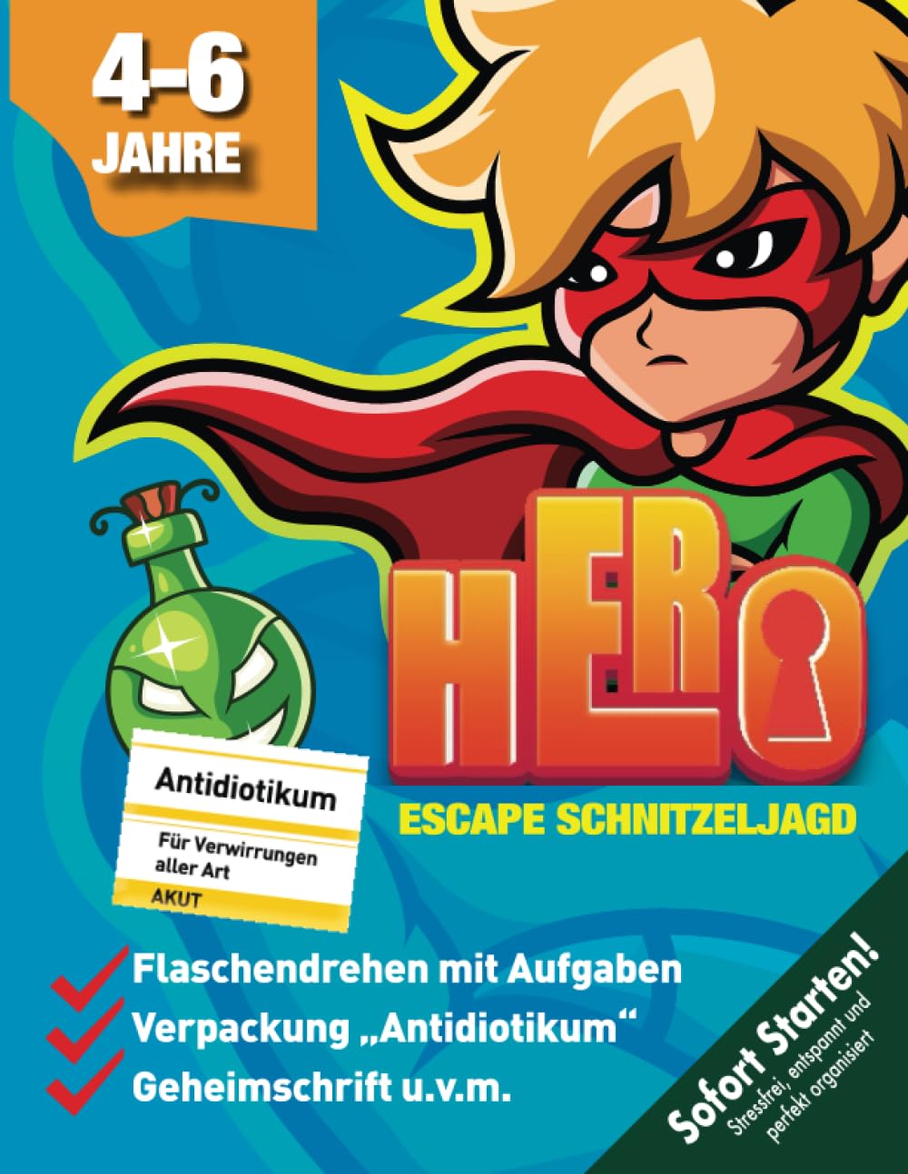 Superhelden Schatzsuche Kindergeburtstag 4-6 Jahre: Superhelden aufgepasst! In Morsecity ist eine sehr starke Superkraft gemeinsam mit einem Schatz versteckt! (Bravo Schatzsuche) Lifestyle