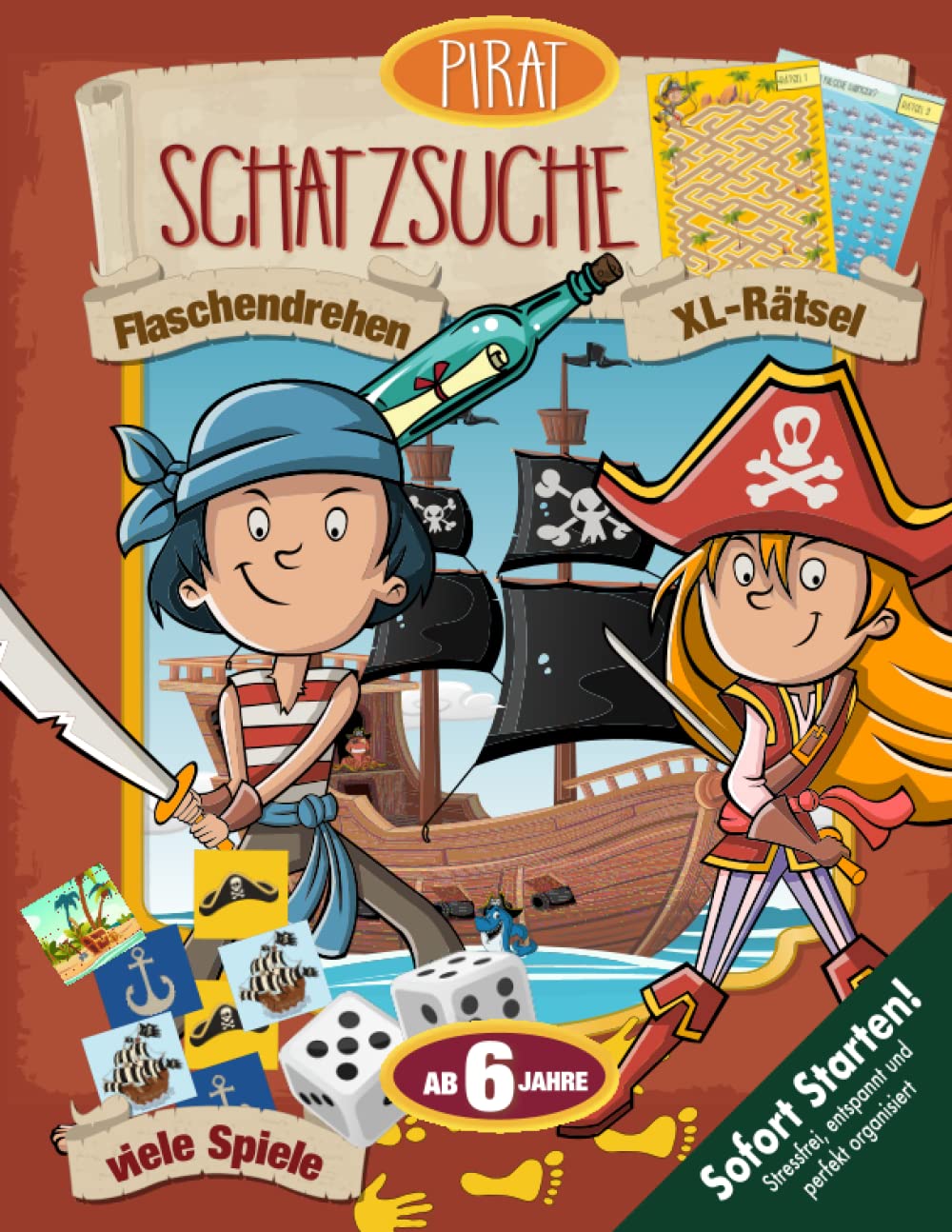 Piraten Schatzsuche Schnitzeljagd ab 6 Jahren: Ein versunkenes Schiffswrack. Ein sagenumwobener Schatz. Löst Rätsel. Lüftet Geheimnisse. Das Abenteuer kann beginnen! (Bravo Schatzsuche) Novels & Short Stories