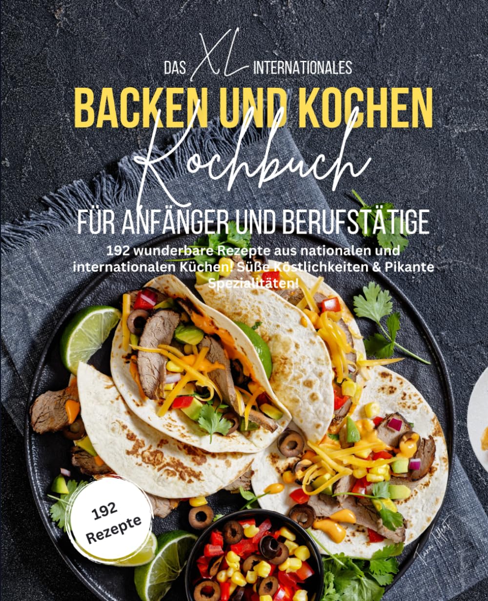Das XL Internationales Backen und Kochen Kochbuch für Anfänger und Berufstätige: Süße Köstlichkeiten & Pikante Spezialitäten! 192 wunderbare Rezepte aus nationalen und internationalen Küchen! book