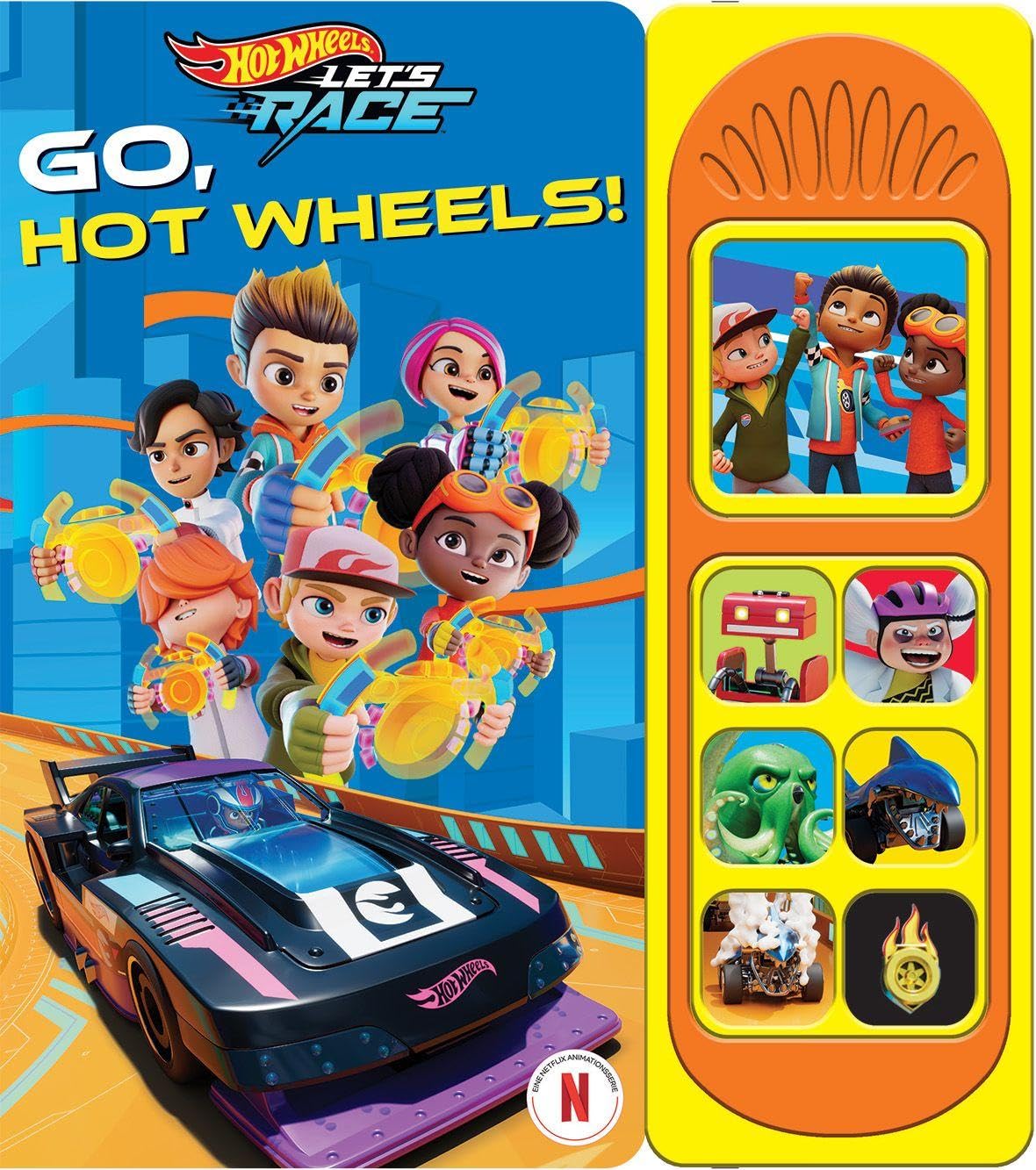 Hot Wheels Let's Race - Go, Hot Wheels! - Soundbuch - Pappbilderbuch mit 7 Geräuschen Children's books