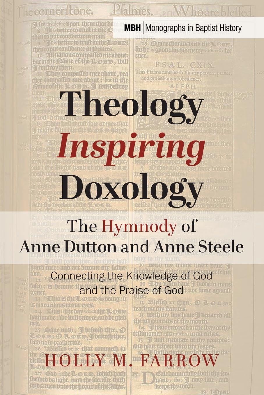 Theology Inspiring Doxology The Hymnody of Anne Dutton and Anne Steele Religion & Esotericism