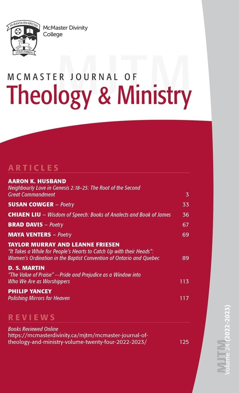 McMaster Journal of Theology and Ministry Religion & Esotericism