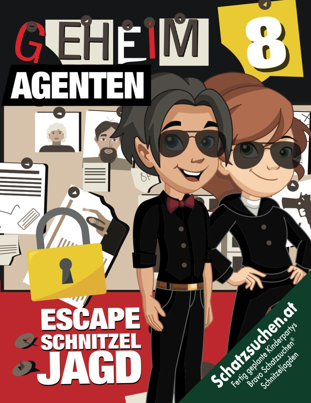 Escape Schnitzeljagd Geheimagent Kindergeburtstag ab 8 Jahren: Entkommt dem Haus der Rätsel, entschlüsselt den geheimen Morsebrief und findet den Schatz! Sofort startklar! (Bravo Schatzsuche) Lifestyle