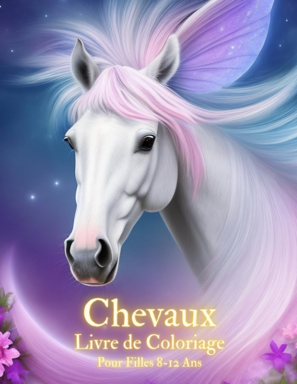 Livre de Coloriage Chevaux Pour Filles 8-12 Ans: Cahier de 50 magnifiques dessins de Chevaux à colorier pour les enfants book