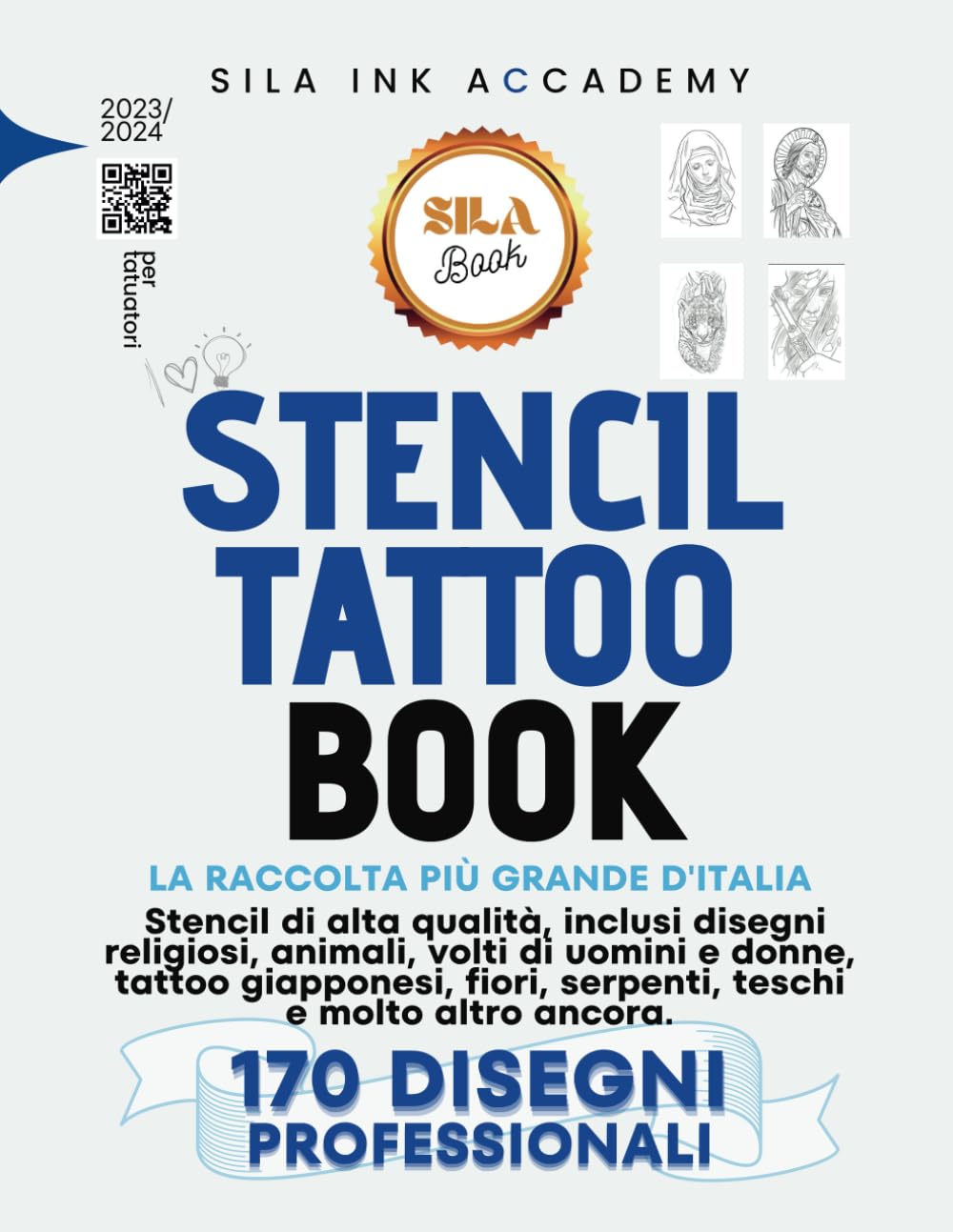 Stencil Tattoo Book - 170 Disegni: "Crea tatuaggi perfetti senza sforzo con la raccolta di stencil più completa d'Italia" (Professional FLASH TATTOO) Film, Art & Culture