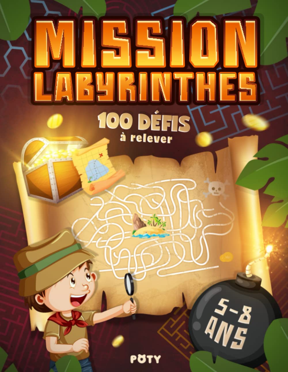 Mission Labyrinthes: 100 défis amusants à relever | Livre de labyrinthes pour enfants de 5 à 8 ans | Labyrinthes avec solutions (Mes Labyrinthes, Band 2) Tiptoi & Games