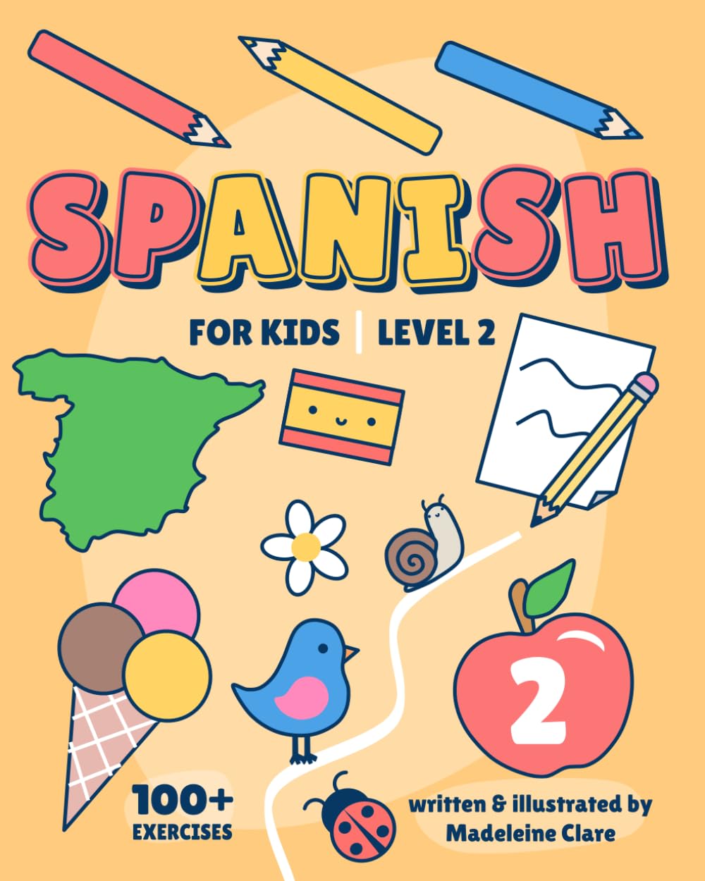 Spanish Learning Book For Kids 2: Children Ages 5-11 (Spanish Learning Series For Kids, Band 2) Foreign Languages ​​& Dictionaries