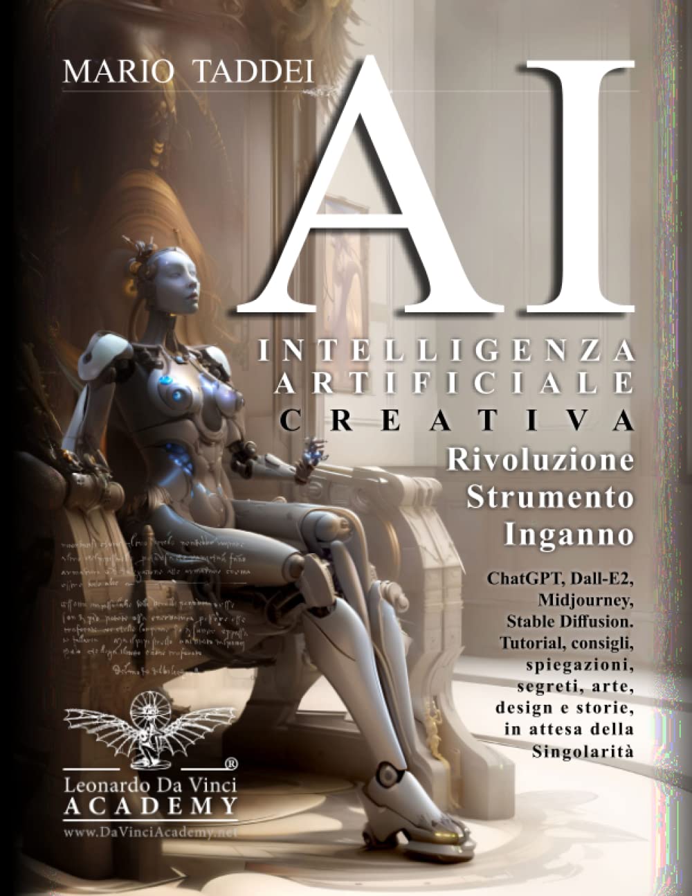 AI - Intelligenza Artificiale Creativa - Rivoluzione - Inganno - Strumento: ChatGPT, Dalle-E, Midjourney, Stable Diffusion. Tutorial, consigli, ... design e storie, in attesa della Singolarità book