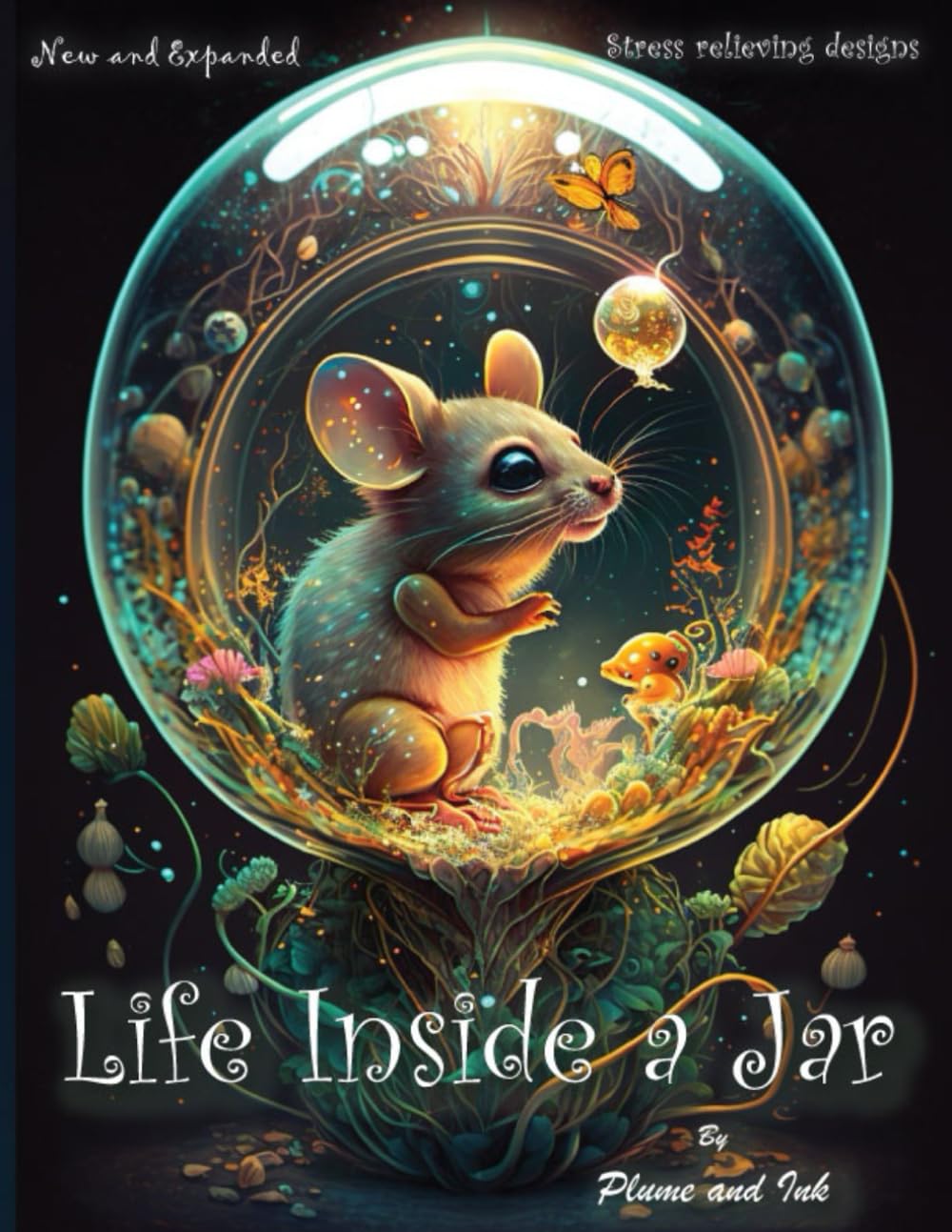 Life Inside a Jar Coloring Book: Coloring Book for Adults With Mesmerizing Life in a Jar Illustrations | +50 high quality and high detail ... for Stress Relief (Enchanted Life in a Jar) Hobbies & Crafts