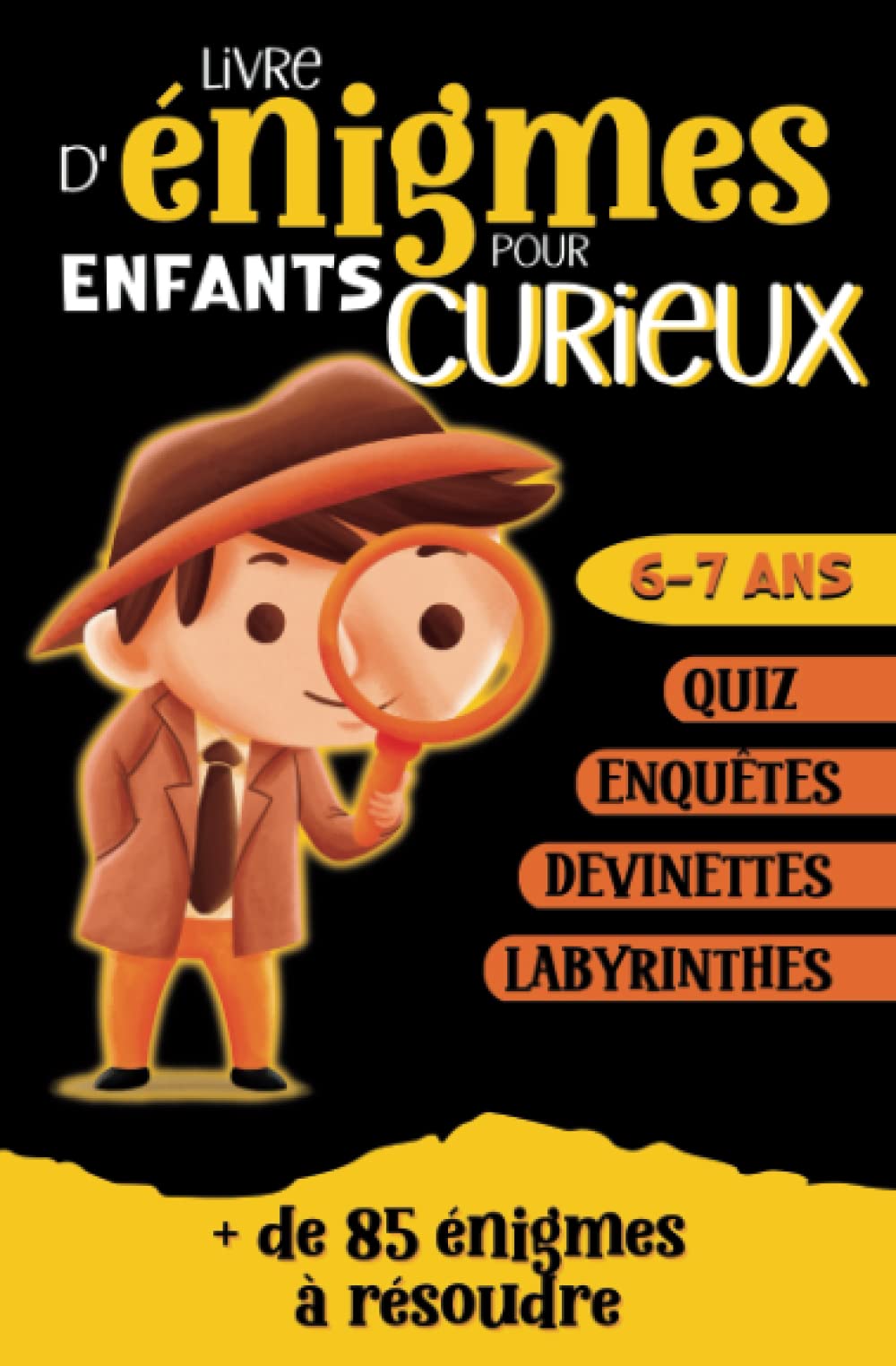Livre d'énigmes pour enfants curieux: Plus de 85 Enquêtes, quiz, labyrinthes et devinettes à résoudre Tiptoi & Games