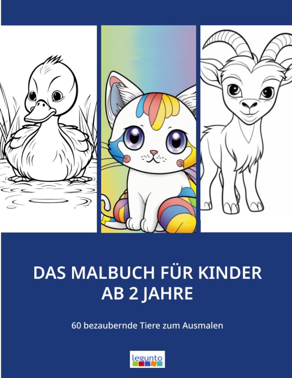 Das Malbuch für Kinder ab 2 Jahre - 60 bezaubernde Tiere zum Ausmalen: Ein wunderschönes Geschenk für Mädchen und Jungen ab 2 Jahren, das ihre ... und viel Spaß beim Ausmalen garantiert. Non-fiction