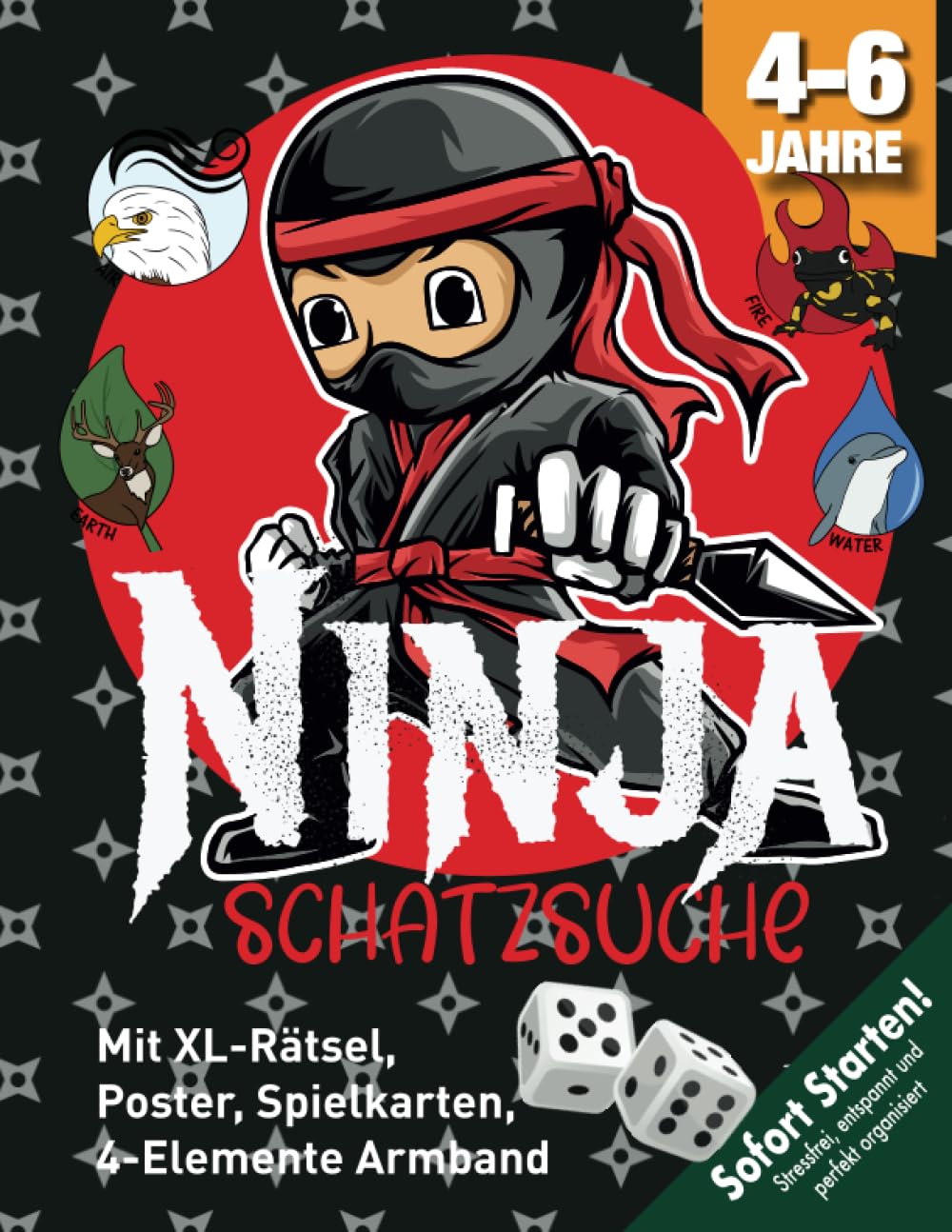 Ninja Abenteuer Schatzsuche Kindergeburtstag 4-6 Jahre: Ihr seid die neue Ninja-Generation mit einer Mission: Das 4-Elemente-Armband finden & den Bösewicht besiegen. (Bravo Schatzsuche) Lifestyle