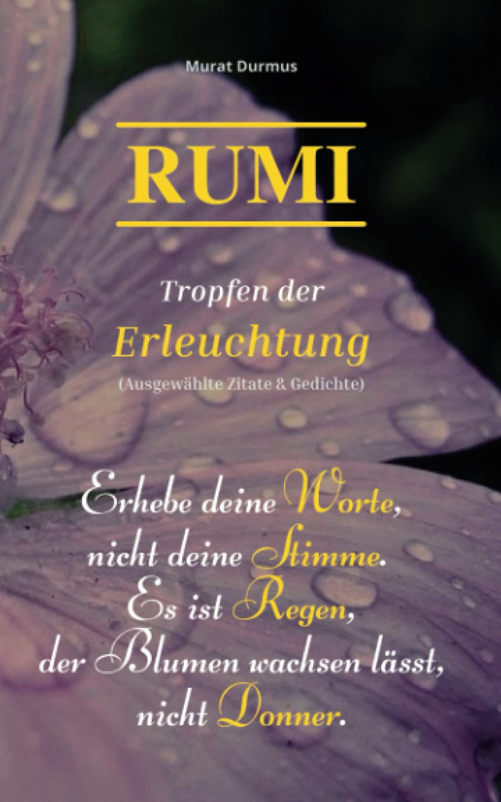 RUMI - Tropfen der Erleuchtung: (Ausgewählte Zitate & Gedichte) (Liebe & Leben, Band 3) Poetry