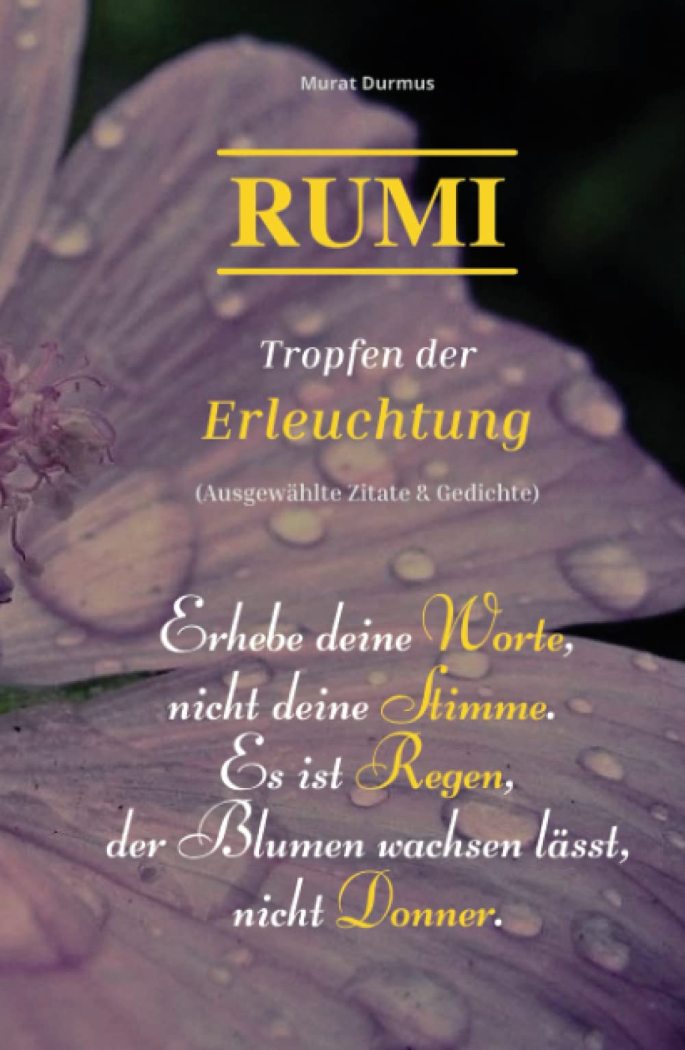RUMI - Tropfen der Erleuchtung: (Ausgewählte Zitate & Gedichte) (Liebe & Leben, Band 3) Poetry