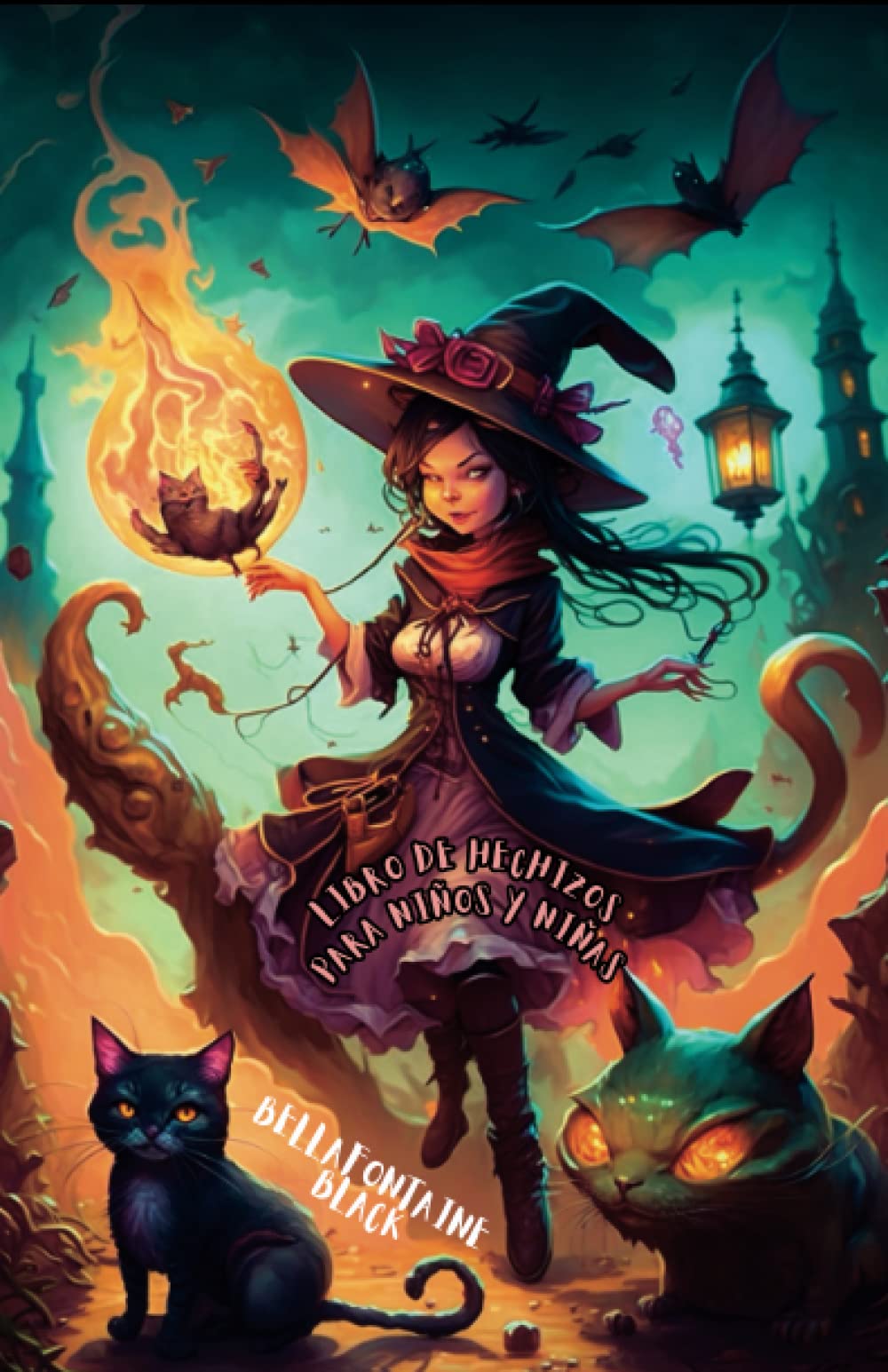 Libro de hechizos para niños y niñas: brujería, pociones y magia | Conjuros y rituales, incluidos experimentos científicos mágicos para brujas chicos ... brujitas y sus gatitos peludos en Español book