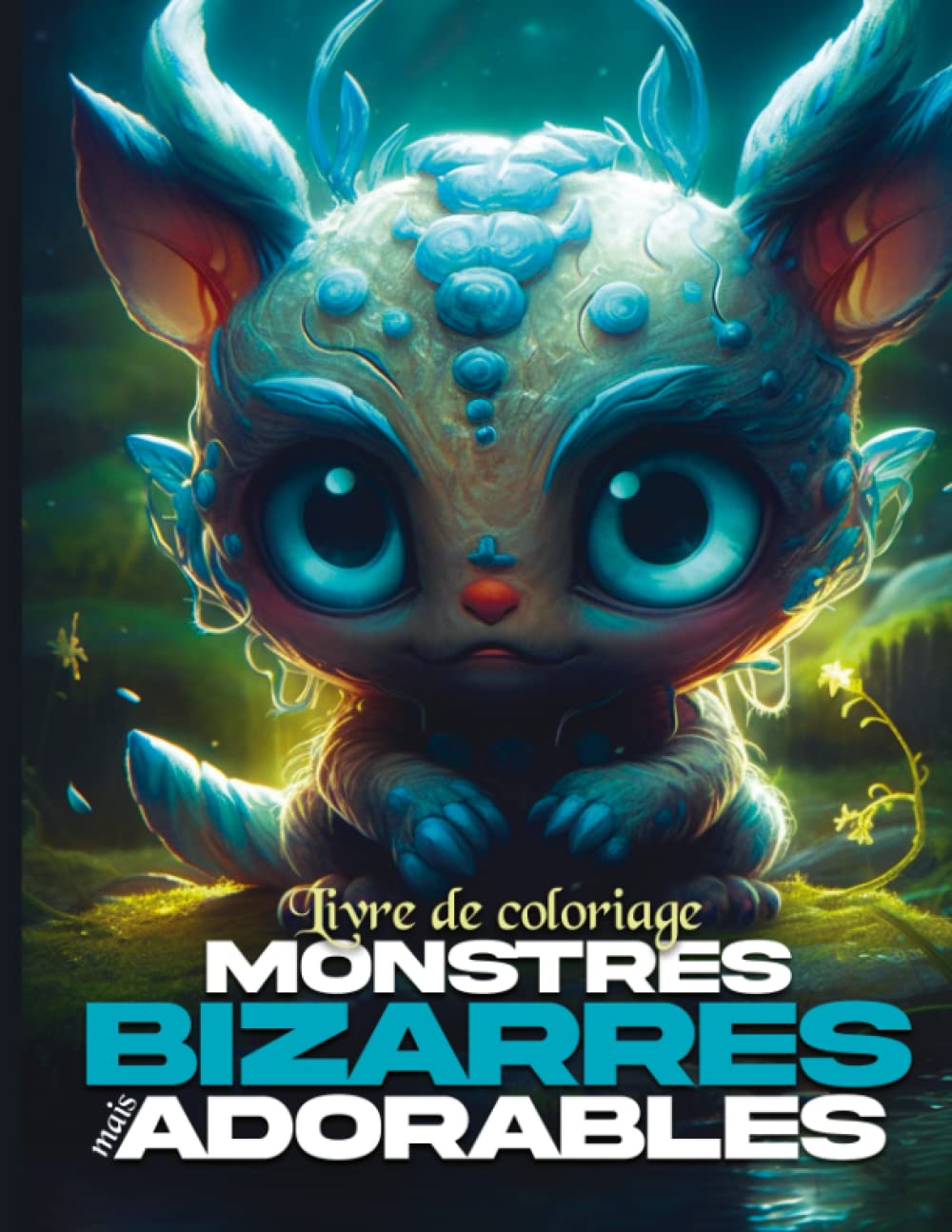 Livre de coloriage de Monstres bizarres mais adorables: 55 illustrations de petits monstres Kawaii mignons à colorier pour les ados et les adultes, coloriage pour la détente et la réduction du stress. book