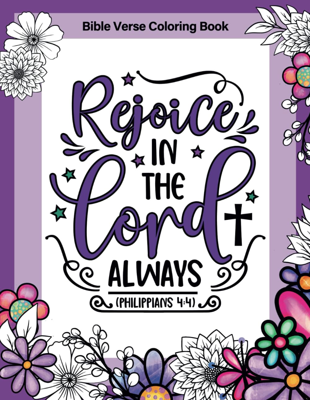 Bible Verse Coloring Book: A Christian coloring book. 50 pages of Scripture verses and patterns to color for adults and teens. Religion & Esotericism