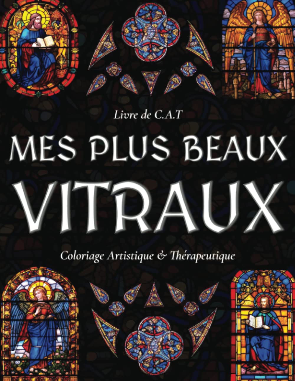 Mes plus beaux Vitraux - Livre de Coloriage pour Adultes: Anti-Stress, Moyen-Âge, Médiéval, Vitrail, Église, Cathédrale, Religion, Art Chrétien, ... Spiritualité, Sérénité, Activité, Détente book