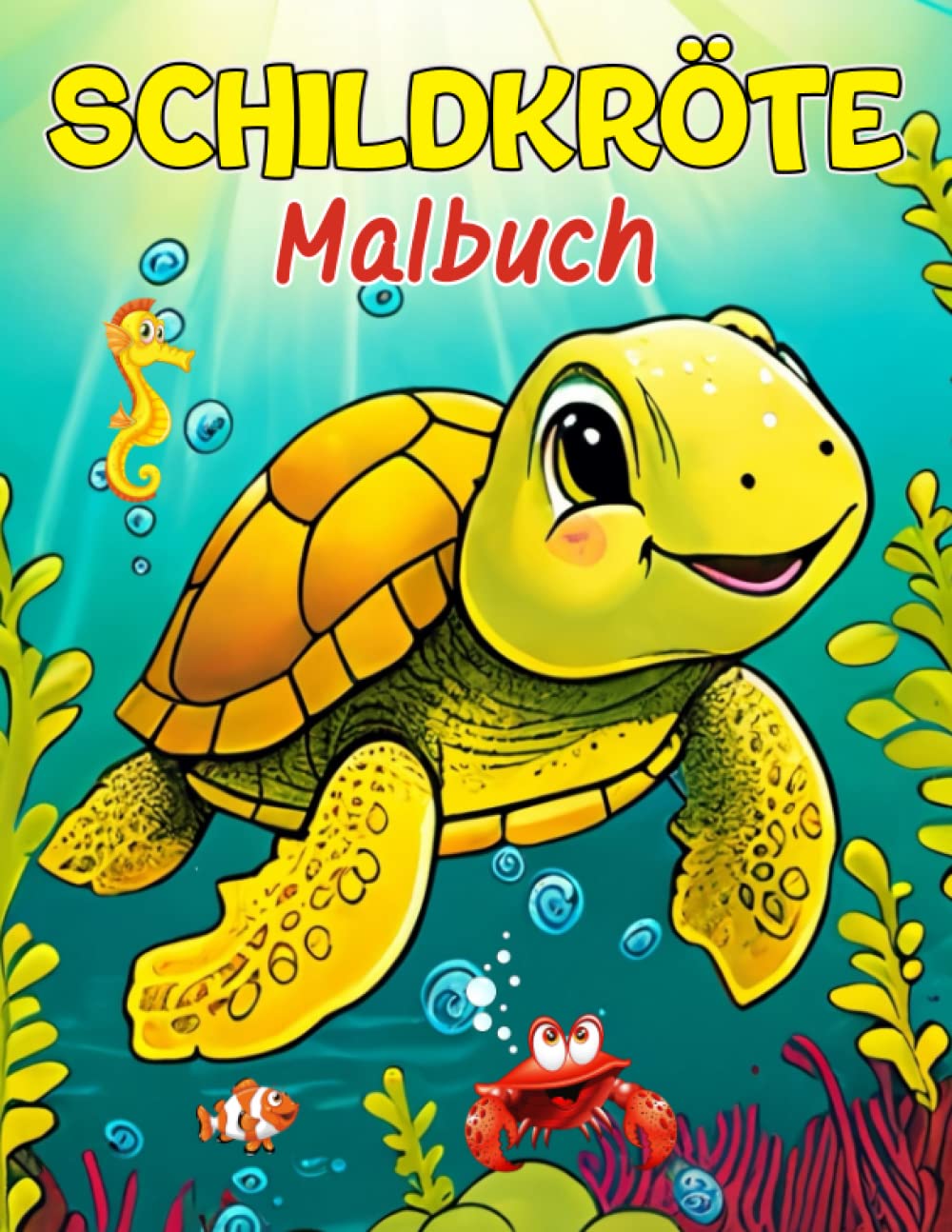 Schildkröte Malbuch: 50 Einzigartige Illustrationen zum Ausmalen, wunderbares Schildkröten Buch für Kinder, die gerne mit niedlichen Tieren spielen und Spaß haben Non-fiction