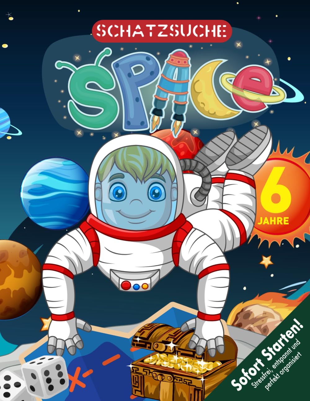 Astronauten Schatzsuche Kindergeburtstag 6 Jahre: Willkommen zur intergalaktischen Weltraum Schnitzeljagd-Party - das Astronautenarmband führt euch zum Schatz! (Bravo Schatzsuche) Lifestyle