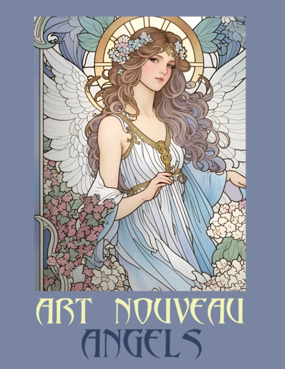 Art Nouveau Angels Vol I: Adult Coloring book Film, Art & Culture