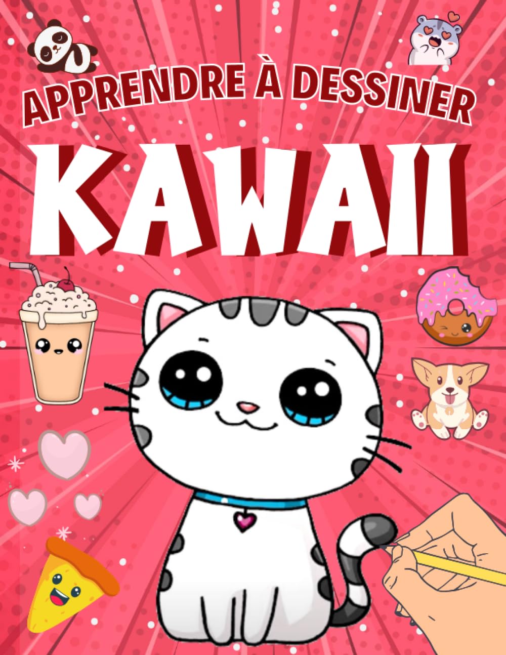 Apprendre à dessiner Kawaii: Livre de dessin étape par étape pour enfants - Des dessins unique et super mignon à reproduire, objets, visages, ... idée de cadeau pour les enfants créatifs Non-fiction