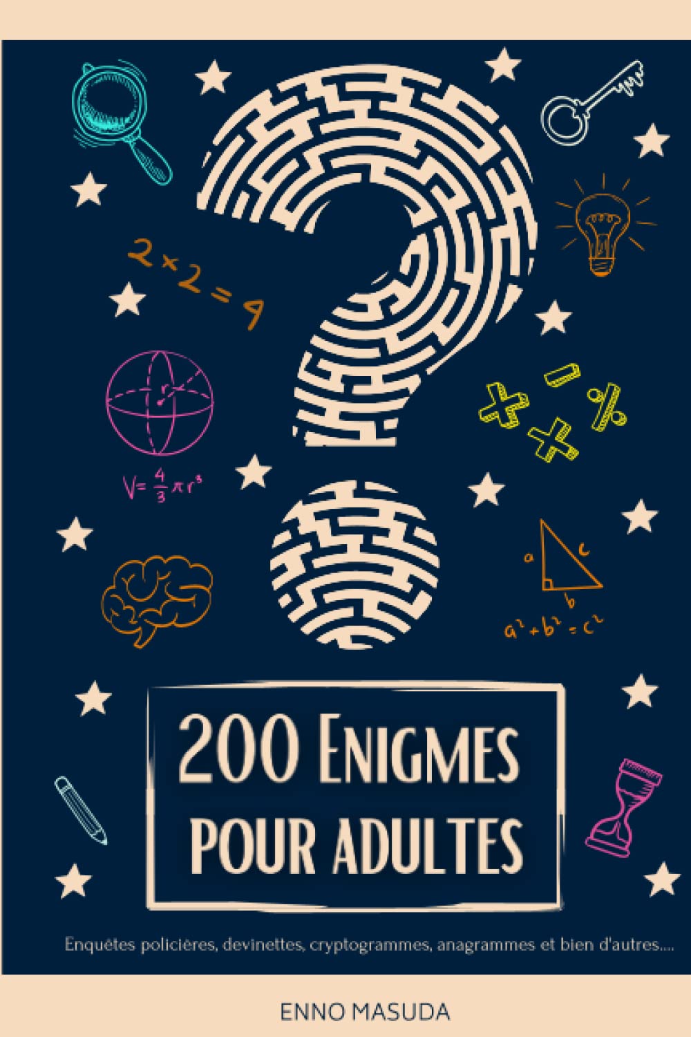 200 Enigmes pour adultes: Enigmes adultes : livre de casse-tête , énigmes mathématiques, enquêtes policières et bien plus encore Leisure & Fun