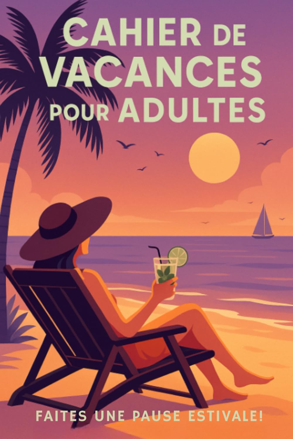 Cahier de vacances pour adultes, toutes les matières à réviser : baignade, sieste, bronzage: Jeux, mots mêlés, Kakuros, Sudokus, Mandalas... Leisure & Fun