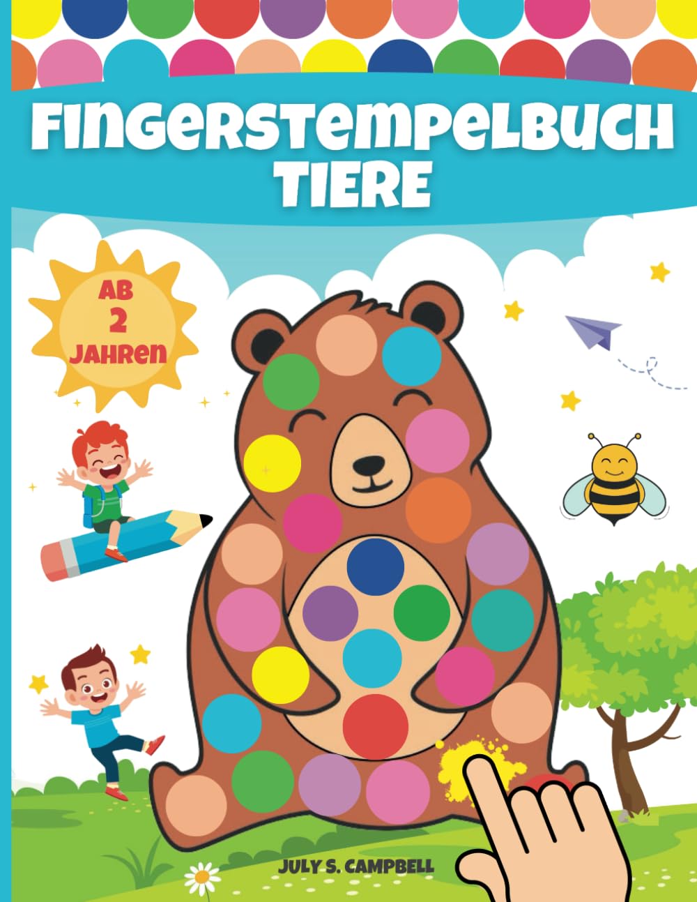 Fingerstempelbuch Ab 2 Jahren Tiere: Fingerfarben Stempelbuch Kinder Ab 2 Jahre book