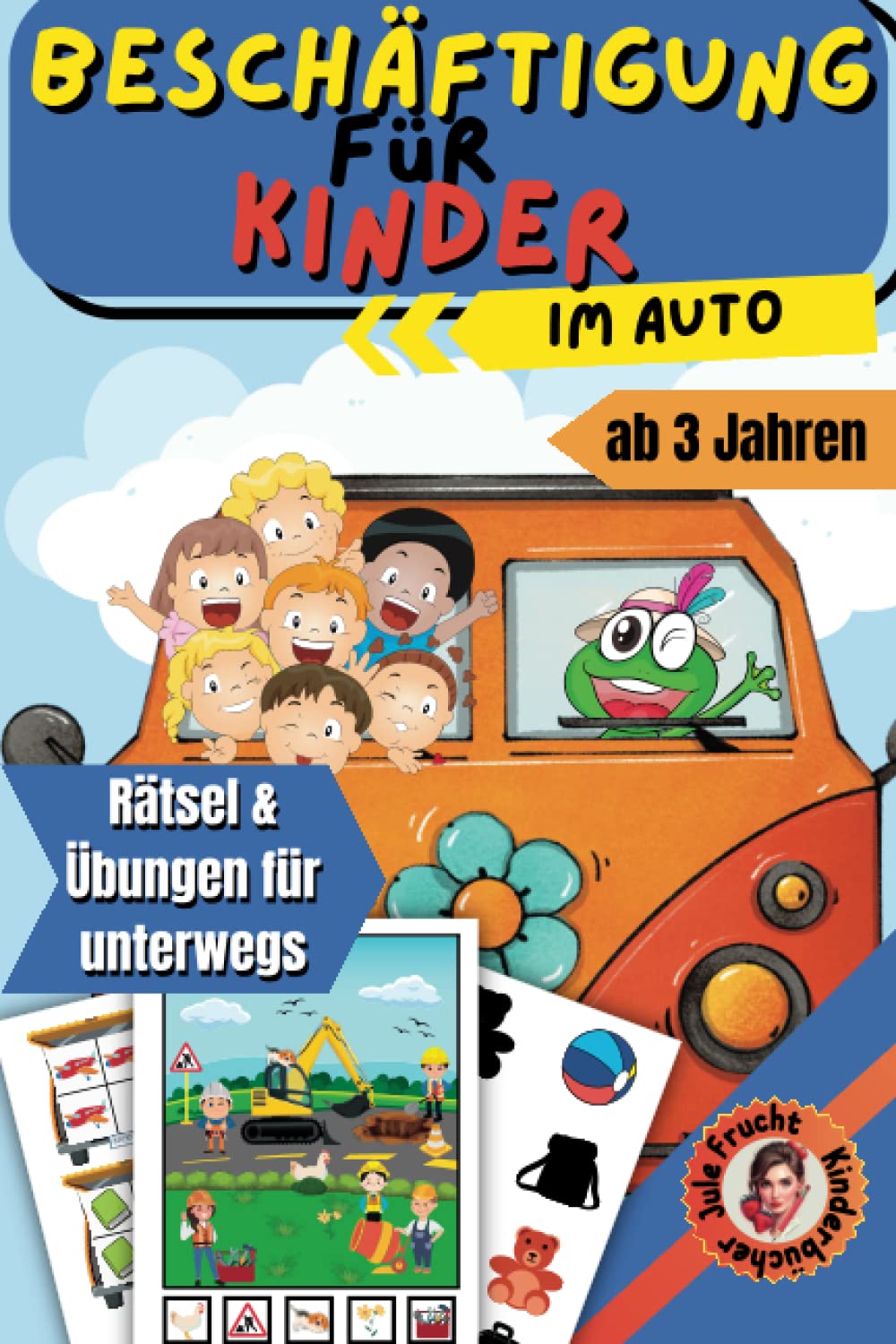 Beschäftigung für Kinder im Auto: Bunte Reisespiele für Kinder ab 3 Jahren | Wimmelbilder, Malen, Labyrinthe, Lernspiele für lange Autofahrten & Reisen Leisure & Fun