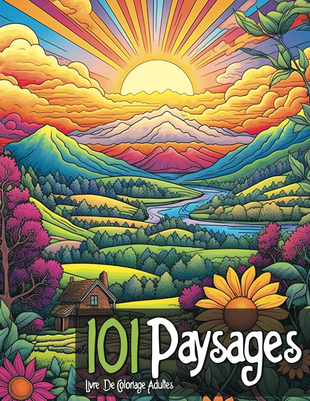 101 Paysages Relaxants: Livre de Coloriage Adultes avec de très Beaux Paysages Sereins book