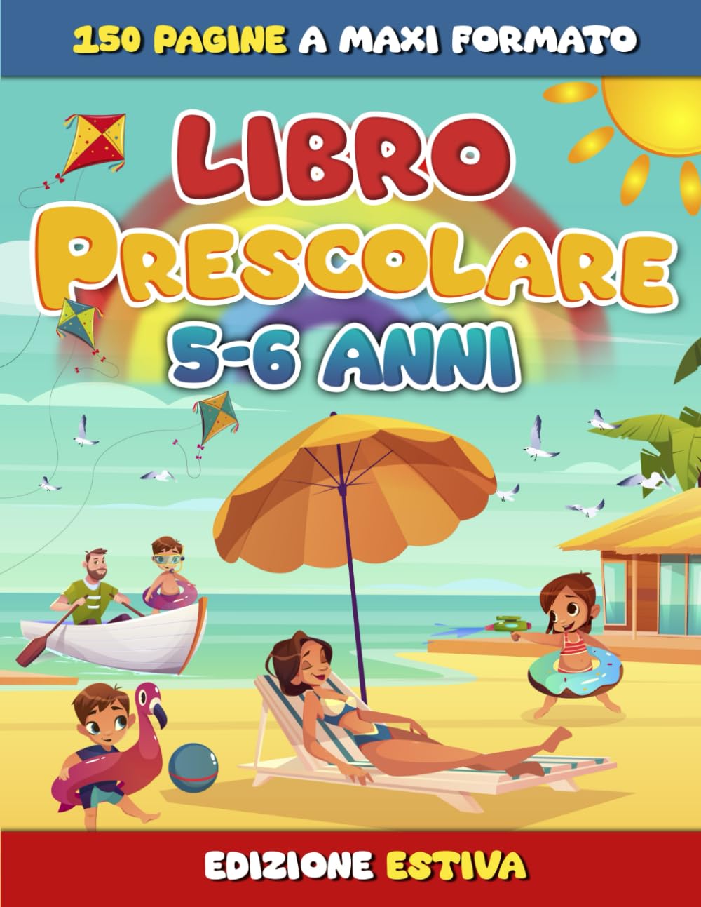 Libro Prescolare 5-6 anni: Impariamo a Disegnare forme e Tracciare lettere e numeri in vista della prima. 150 Pagine di Attività educative, Esercizi logici ed altri giochi secondo il Metodo Montessori Non-fiction