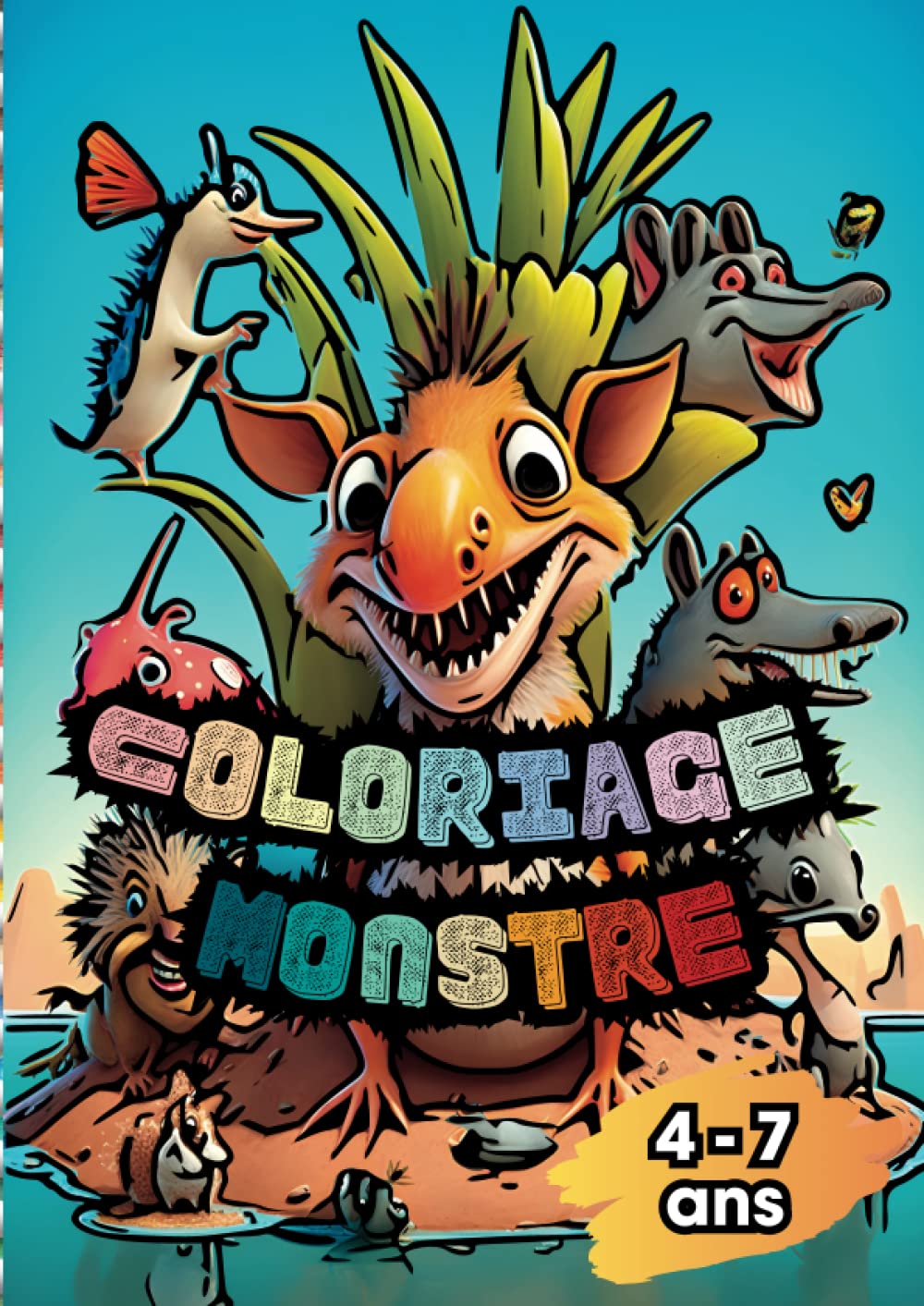 Coloriage Monstre: Un monde de créativité pour les enfants de 4 à 7 ans book