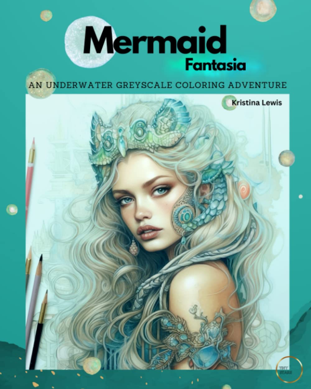Mermaid Fantasia: An Underwater Greyscale Coloring Adventure Hobbies & Crafts