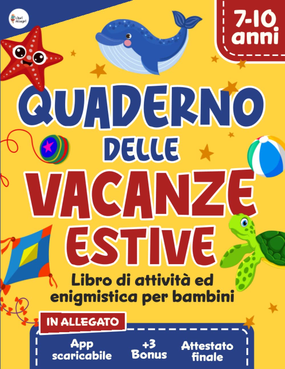 Quaderno delle Vacanze Estive: Libro di Attività ed Enigmistica per Bambini 7-10 Anni con Applicazione Interattiva | Contiene Attestato Finale e 3 BONUS (Libri di Attività per Bambini Intelligenti) Tiptoi & Games