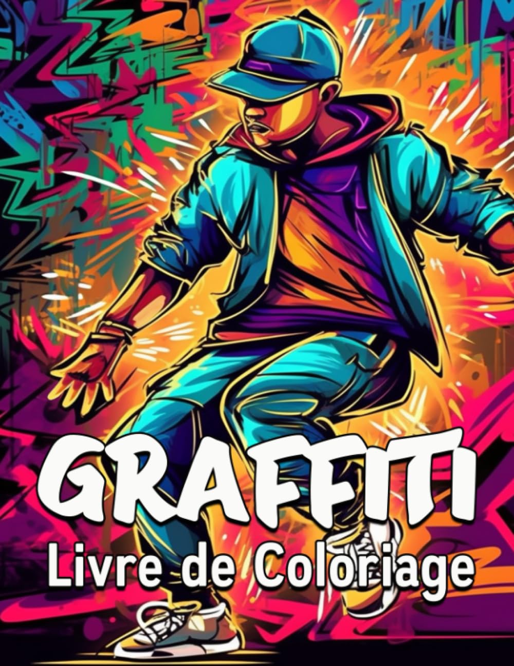 Graffiti Livre de Coloriage: 60 Images à Colorier, Super Livre de Coloriage Graffiti pour Jeunes et Adultes book